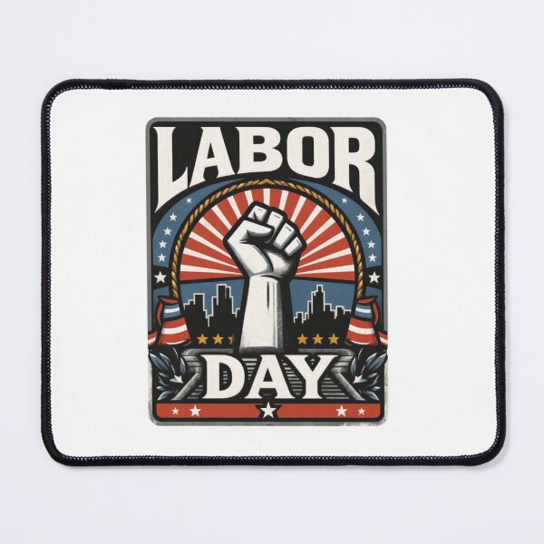 Item preview, Labor Day Raised Fist Retro Art designed and sold by SiarheiYur.