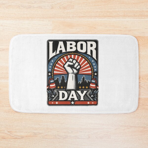 Item preview, Labor Day Raised Fist Retro Art designed and sold by SiarheiYur.