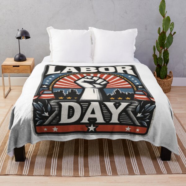 Item preview, Labor Day Raised Fist Retro Art designed and sold by SiarheiYur.
