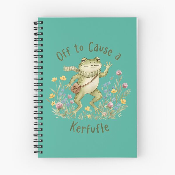 Item preview, Cute Frog Off to Cause A Kerfuffle Whimsical Watercolor designed and sold by FrankIsabel.