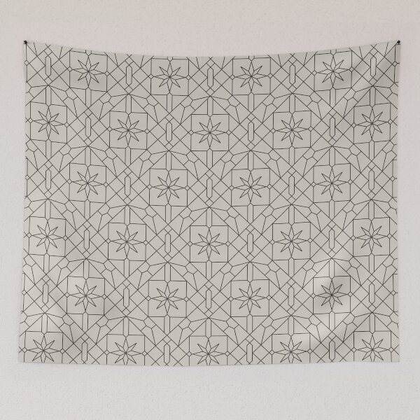 Item preview, Modern geometric luxury pattern, abstract minimal interior decor in charcoal sand designed and sold by Aurum-design.