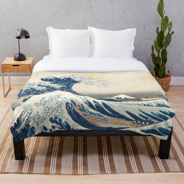 The Great Wave Off Kanagawa Throw Blanket