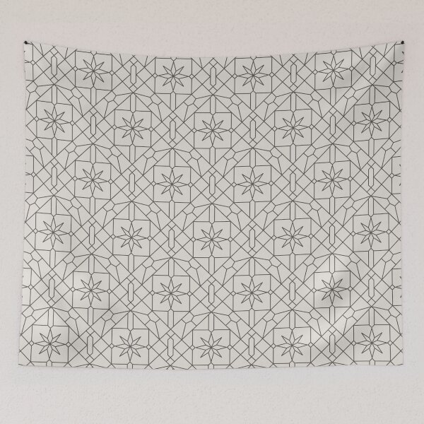 Item preview, Architectural geometric pattern, luxury minimal abstract decor in stone graphite designed and sold by Aurum-design.