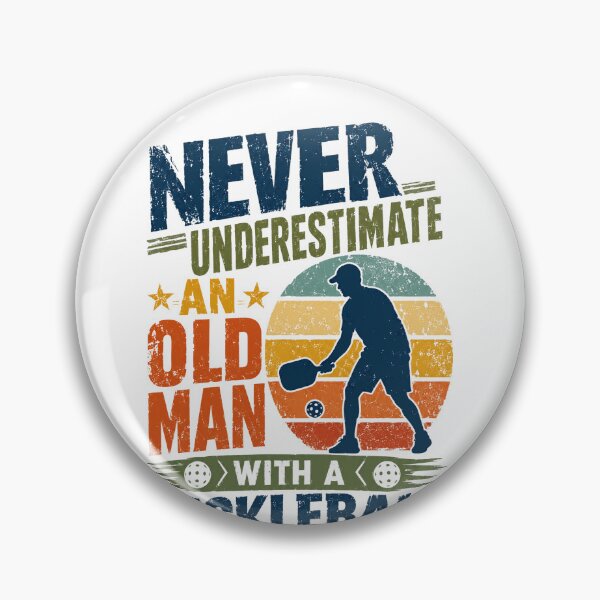 Item preview, Never Underestimate An Old Man With A Pickleball Paddle Funny Pickleball Player designed and sold by JonesFlora2025.