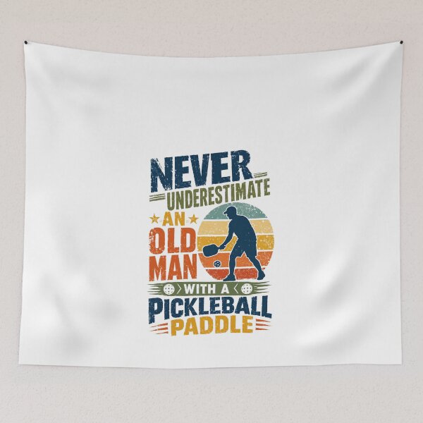 Item preview, Never Underestimate An Old Man With A Pickleball Paddle Funny Pickleball Player designed and sold by JonesFlora2025.