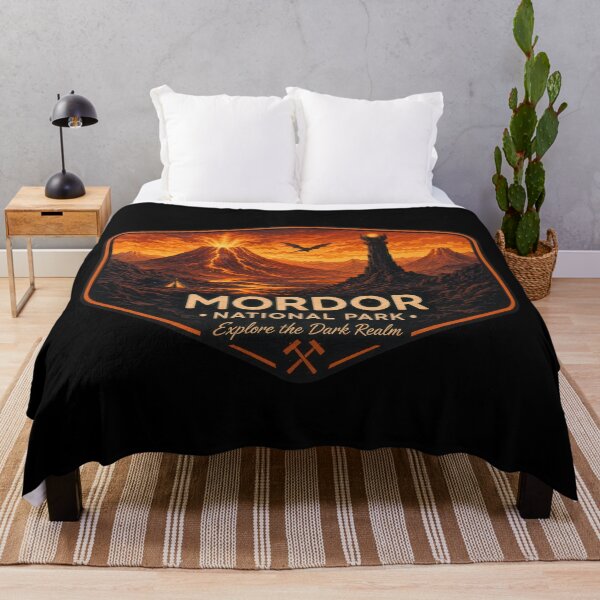 Item preview, Mordor National Park Shirt, Fantasy Travel Tee, Dark Realm Graphic Shirt, LOTR Inspired Shirt designed and sold by LiuTiuuu.