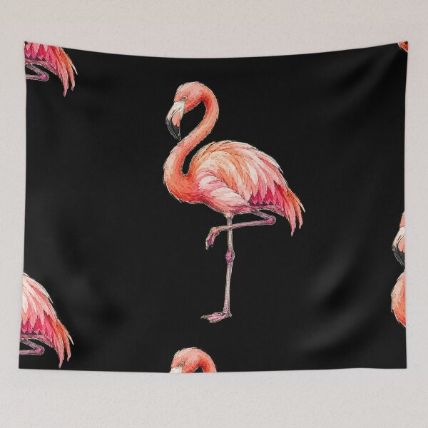 Item preview, Minimal Flamingo Watercolor | Hand Drawn Bird Illustration designed and sold by ColorSplash123.