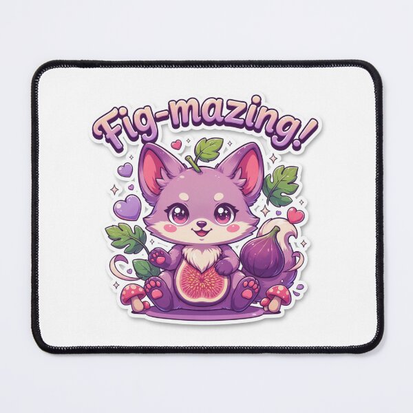 Item preview, Fig-mazing Kawaii Fig Fox T-Shirt – Cute Cottagecore Fox Sticker Gift for Kawaii Animal Lovers & Cozy Girls designed and sold by GemBob Creations.
