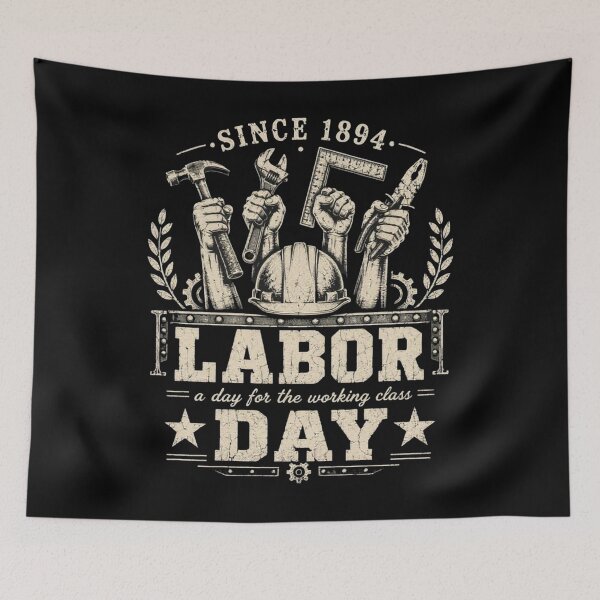 Item preview, Labor Day Since 1894 Working Class Vintage Graphic designed and sold by SiarheiYur.