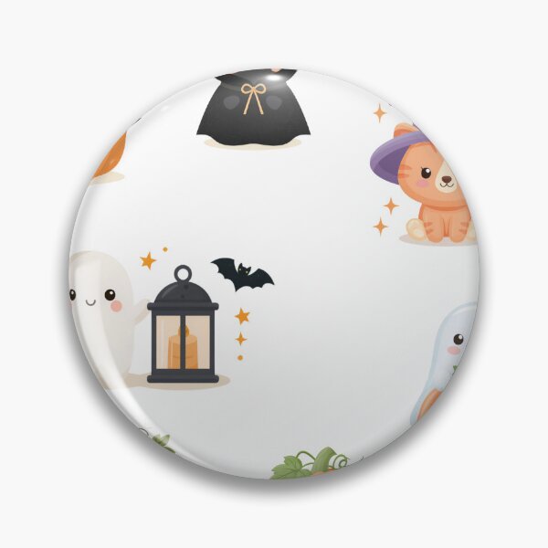 Item preview, Cute Kawaii Halloween Sticker Sheet | Ghost, Pumpkin, Black Cat & Witch Stickers designed and sold by MillyMae-Design.