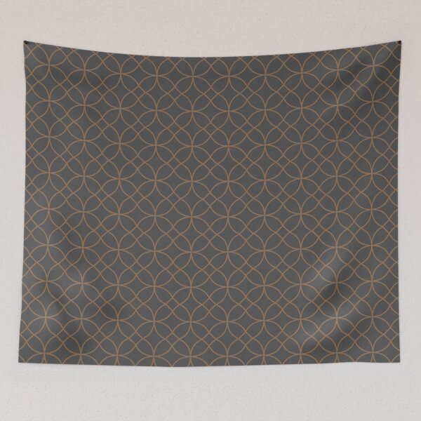 Item preview, Dark luxury geometric pattern, modern abstract bronze design designed and sold by Aurum-design.