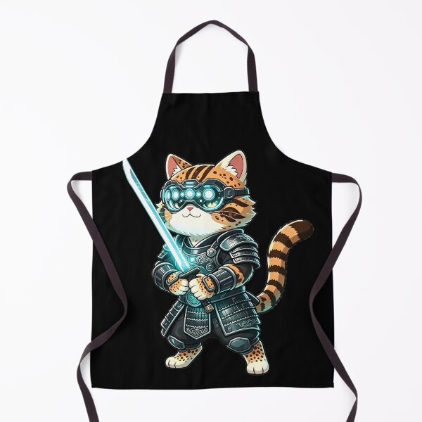 Item preview, Cyber-Samurai Felis Nigripes - Elite Tactical Warrior designed and sold by ABYSSLAB.