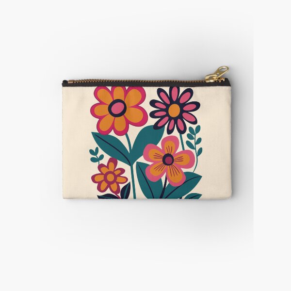 Item preview, Bold daisy bouquet, 70s floral print designed and sold by CroesCreations.