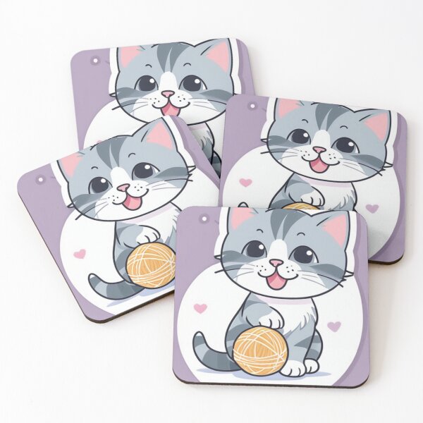 Item preview, Art - Kawaii Style Kitten Illustration, Visual Trends designed and sold by World-Pets.