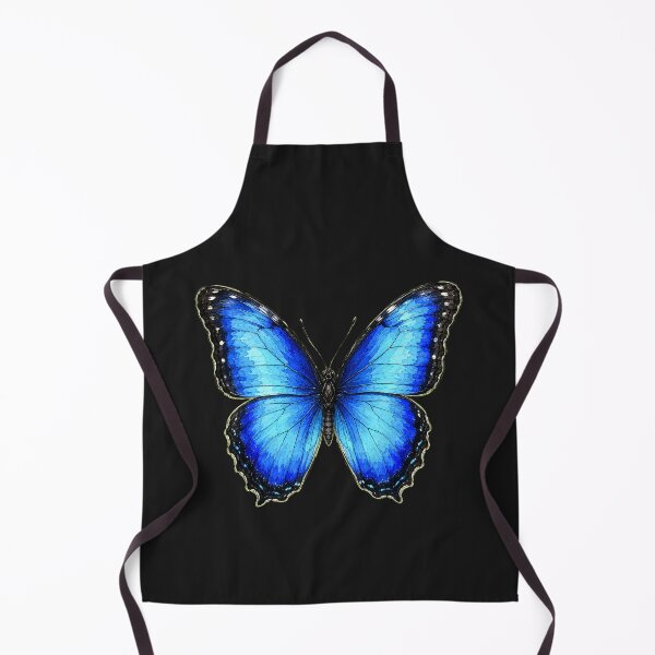 Item preview, Minimal Blue Morpho Butterfly Watercolor | Hand Drawn Nature Illustration designed and sold by ColorSplash123.