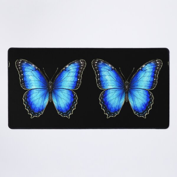 Item preview, Minimal Blue Morpho Butterfly Watercolor | Hand Drawn Nature Illustration designed and sold by ColorSplash123.