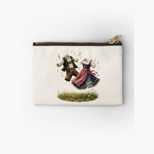 Item preview, Funny Bavarian Folk Dance Gift – "Wo Musik spielt, tanzen sogar Tracht und Dirndl!"  designed and sold by Alpine-Ink.