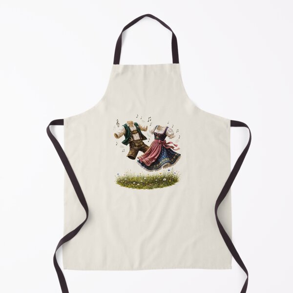 Item preview, Funny Bavarian Folk Dance Gift – "Wo Musik spielt, tanzen sogar Tracht und Dirndl!" designed and sold by Alpine-Ink.