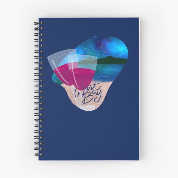 Item preview, West Bay Vibes Beach Wine and Northern Lights designed and sold by DesignChaser.