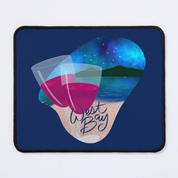 Item preview, West Bay Vibes Beach Wine and Northern Lights designed and sold by DesignChaser.