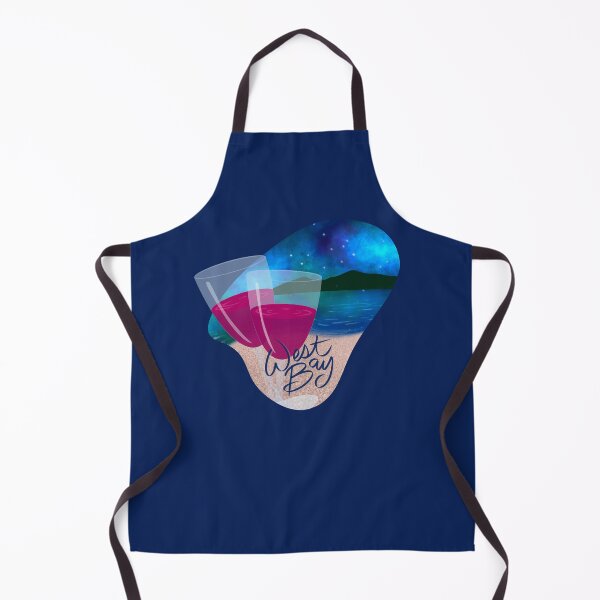 Item preview, West Bay Vibes Beach Wine and Northern Lights designed and sold by DesignChaser.