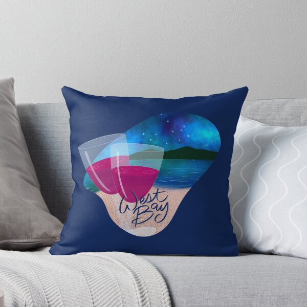 Item preview, West Bay Vibes Beach Wine and Northern Lights designed and sold by DesignChaser.