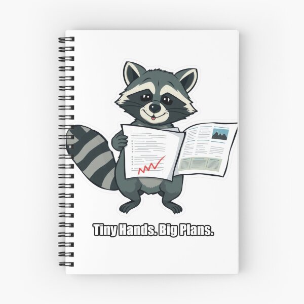 Item preview, Raccoon - Tiny Hands Big Plans - Funny Raccoon Gift designed and sold by pawdrops.