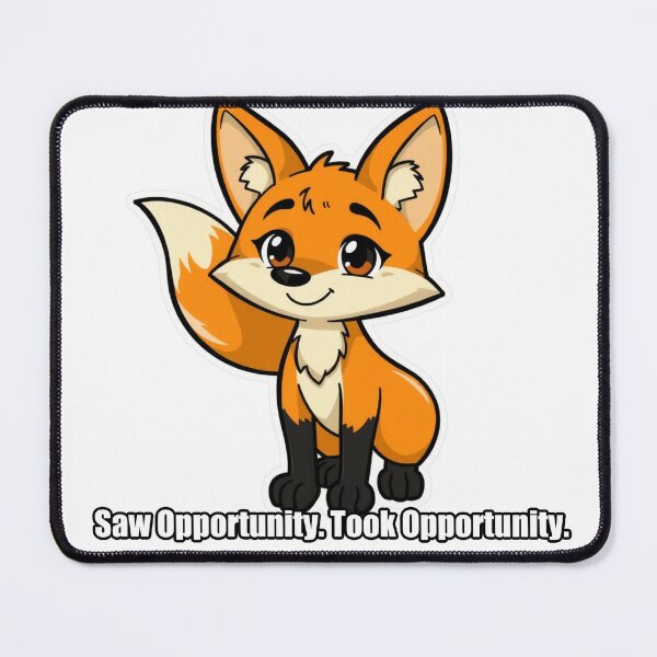 Item preview, Fox - Saw Opportunity Took Opportunity - Funny Fox Gift designed and sold by pawdrops.