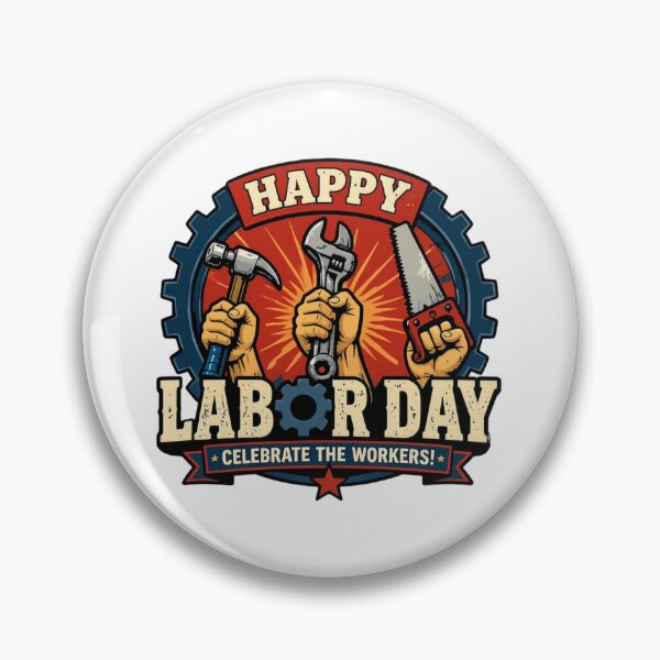 Item preview, Happy Labor Day Celebrate Workers Vintage Retro designed and sold by SiarheiYur.