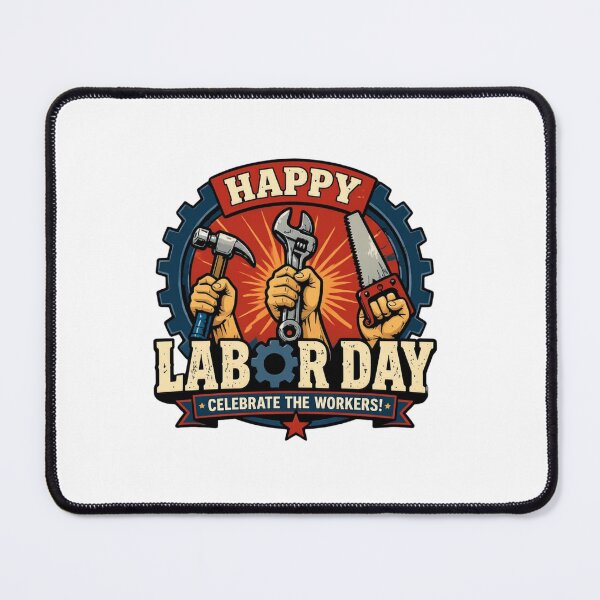 Item preview, Happy Labor Day Celebrate Workers Vintage Retro designed and sold by SiarheiYur.