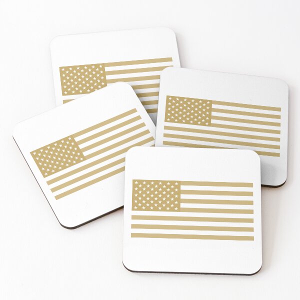 Item preview, Gold Monochrome American Flag Design designed and sold by T-domain.