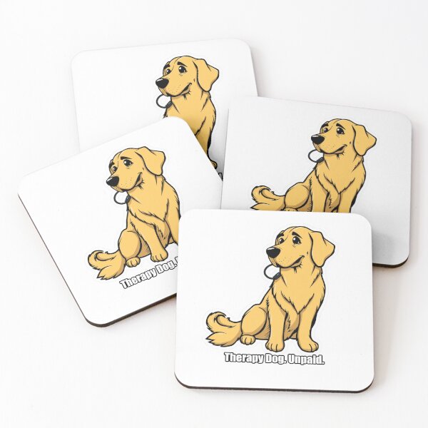 Item preview, Golden Retriever - Therapy Dog Unpaid - Funny Dog Gift designed and sold by pawdrops.