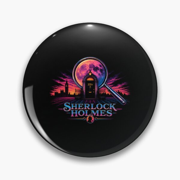 Item preview, Sherlock Holmes – Neon Moon Over 221B designed and sold by Fenay Designs.
