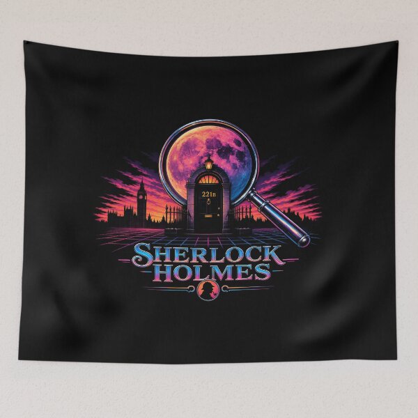 Item preview, Sherlock Holmes – Neon Moon Over 221B designed and sold by Fenay Designs.