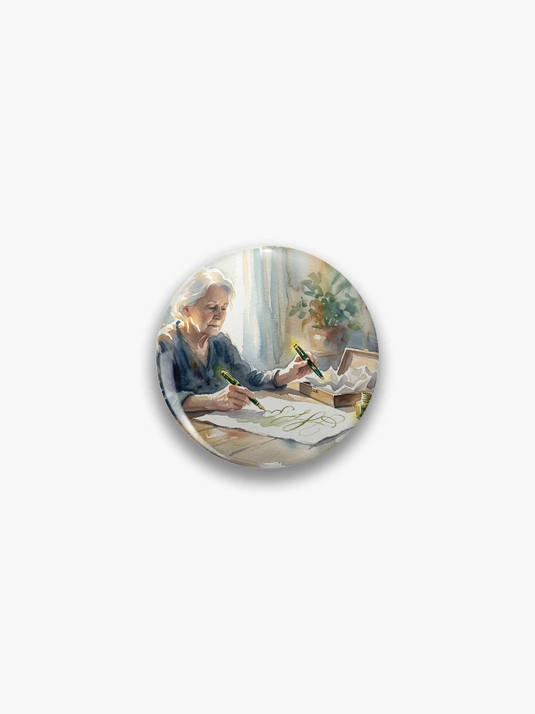 Thumbnail 1 of 3, Pin, Scene 8, 'The Horses' Birthday' by Ryn Shell designed and sold by WrenCottage.
