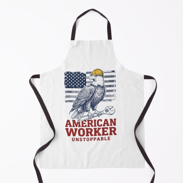 Item preview, American Worker Unstoppable Bald Eagle Hard Flag designed and sold by SiarheiYur.