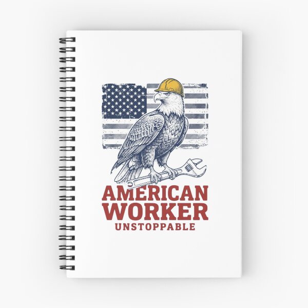 Item preview, American Worker Unstoppable Bald Eagle Hard Flag designed and sold by SiarheiYur.
