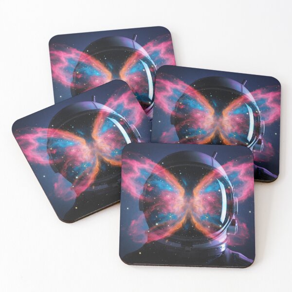 Item preview, Cosmic Butterfly Astronaut | Galaxy Nebula Space Art | Sci-Fi Surreal Wall Art designed and sold by DreamyWallVibes.