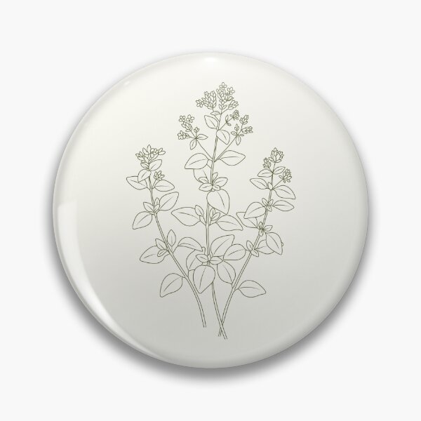 Item preview, Vintage oregano botanical print – Kitchen herb art designed and sold by CroesCreations.