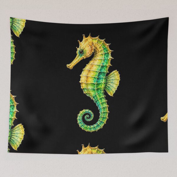 Item preview, Minimal Seahorse Watercolor | Hand Drawn Marine Illustration designed and sold by ColorSplash123.