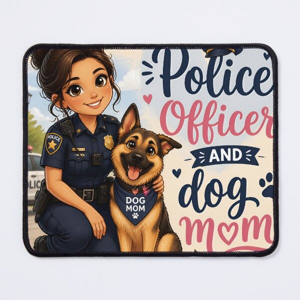 Item preview, Police Officer and Dog Mom — Funny Police Officer Dog Mom Gift Shirt designed and sold by DoggyDayLove.