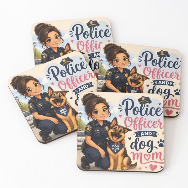 Artikelvorschau, Polizistin und Hundemama – Lustiges Geschenk-Shirt für Polizistinnen und Hundemama entworfen und verkauft von DoggyDayLove.
