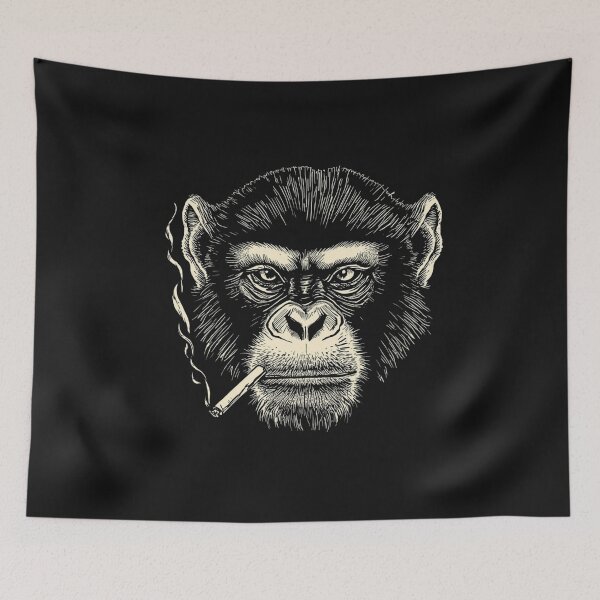 Item preview, Monkey Smoking designed and sold by BKDIGITALSHOP.