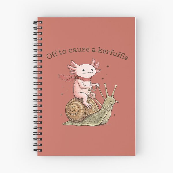 Item preview, Funny Axolotl Riding Snail Off to Cause Kerfuffle Meme designed and sold by ArleneRowe.