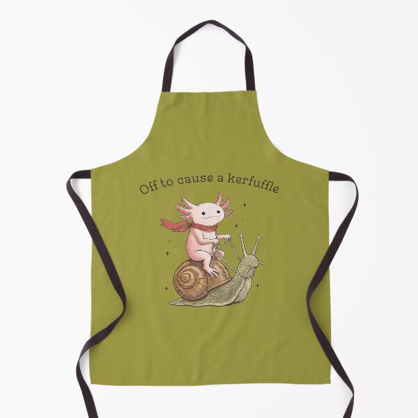 Item preview, Funny Axolotl Riding Snail Off to Cause Kerfuffle Meme designed and sold by ArleneRowe.