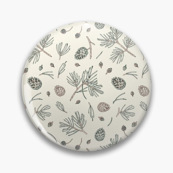 Item preview, Pine Branches and Pinecones Botanical Pattern designed and sold by NuvoraNest.