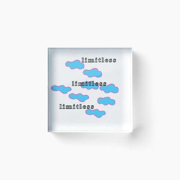 Item preview, limitless text with cloud images designed and sold by chanelw-22art.