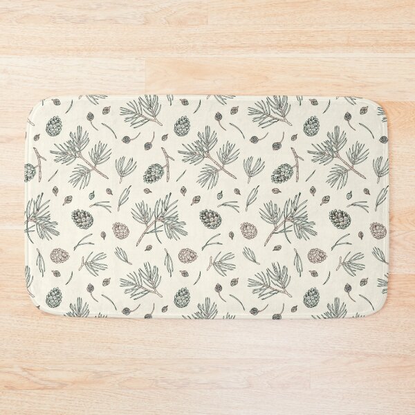 Item preview, Pine Branches and Pinecones Botanical Pattern designed and sold by NuvoraNest.
