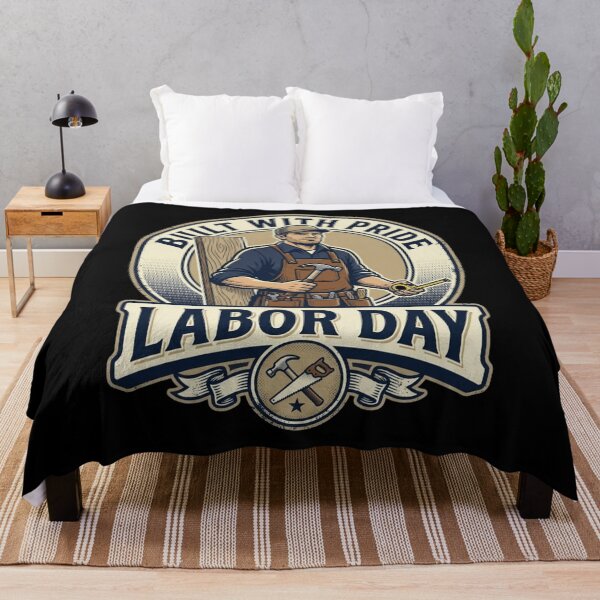 Item preview, Built With Pride Labor Day Worker Vintage designed and sold by SiarheiYur.