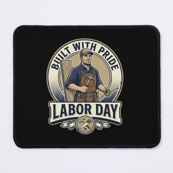 Item preview, Built With Pride Labor Day Worker Vintage designed and sold by SiarheiYur.